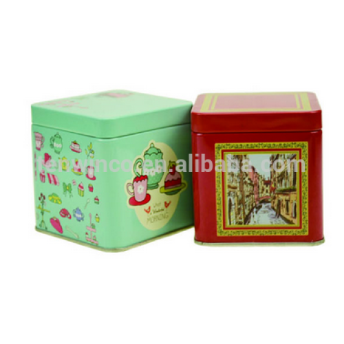Metal Printed Square Tea Tin Boxes,Electronic equipment packaging